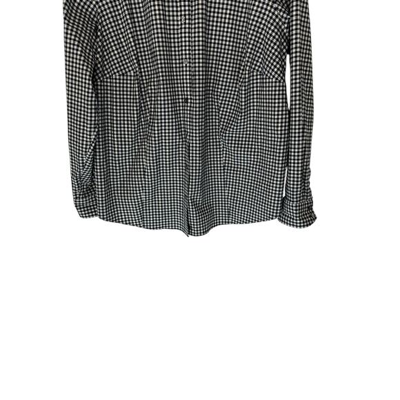 Talbots Women Plaid Collared Wrinkle Resistant Button Up Blouse‎ Shirt Size 18W - Picture 4 of 13